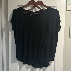 Set of 2 black Express XS relaxed fit tees